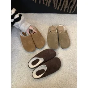 2025  Birkenstocks women's shoes popular autumn new retro comfortable without grinding feet and pedaling plush