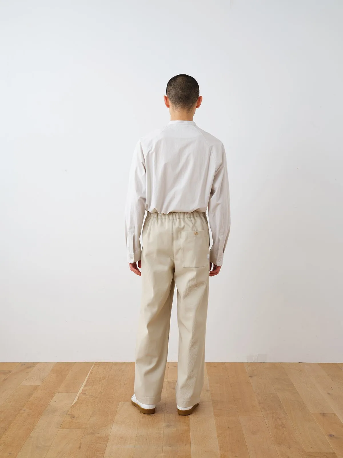 23103A HARD-TWISTED TWILL WIDE PANTS