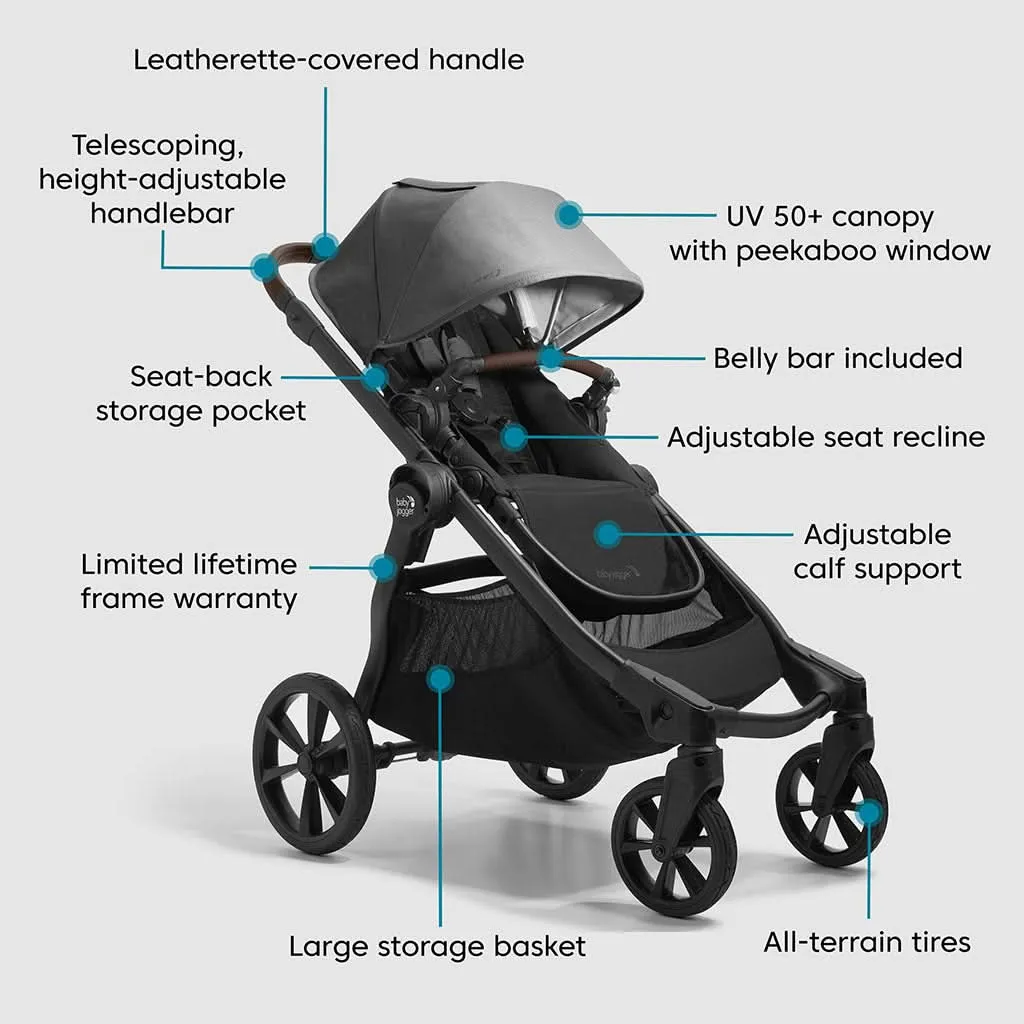 Baby Jogger City Select 2 with Tencel Fabric Baby Stroller