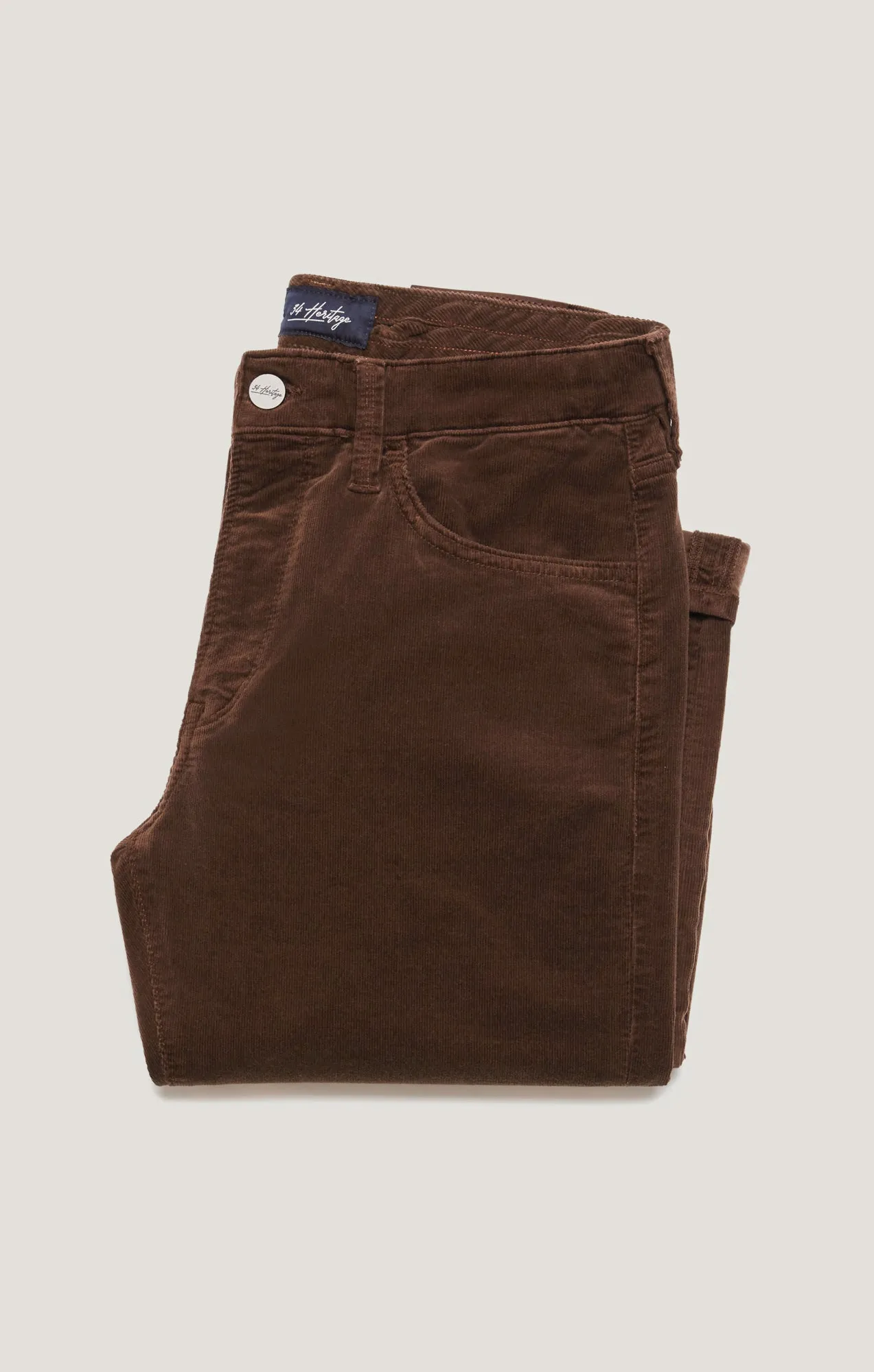 Charisma Relaxed Straight Pants in Brown Cord