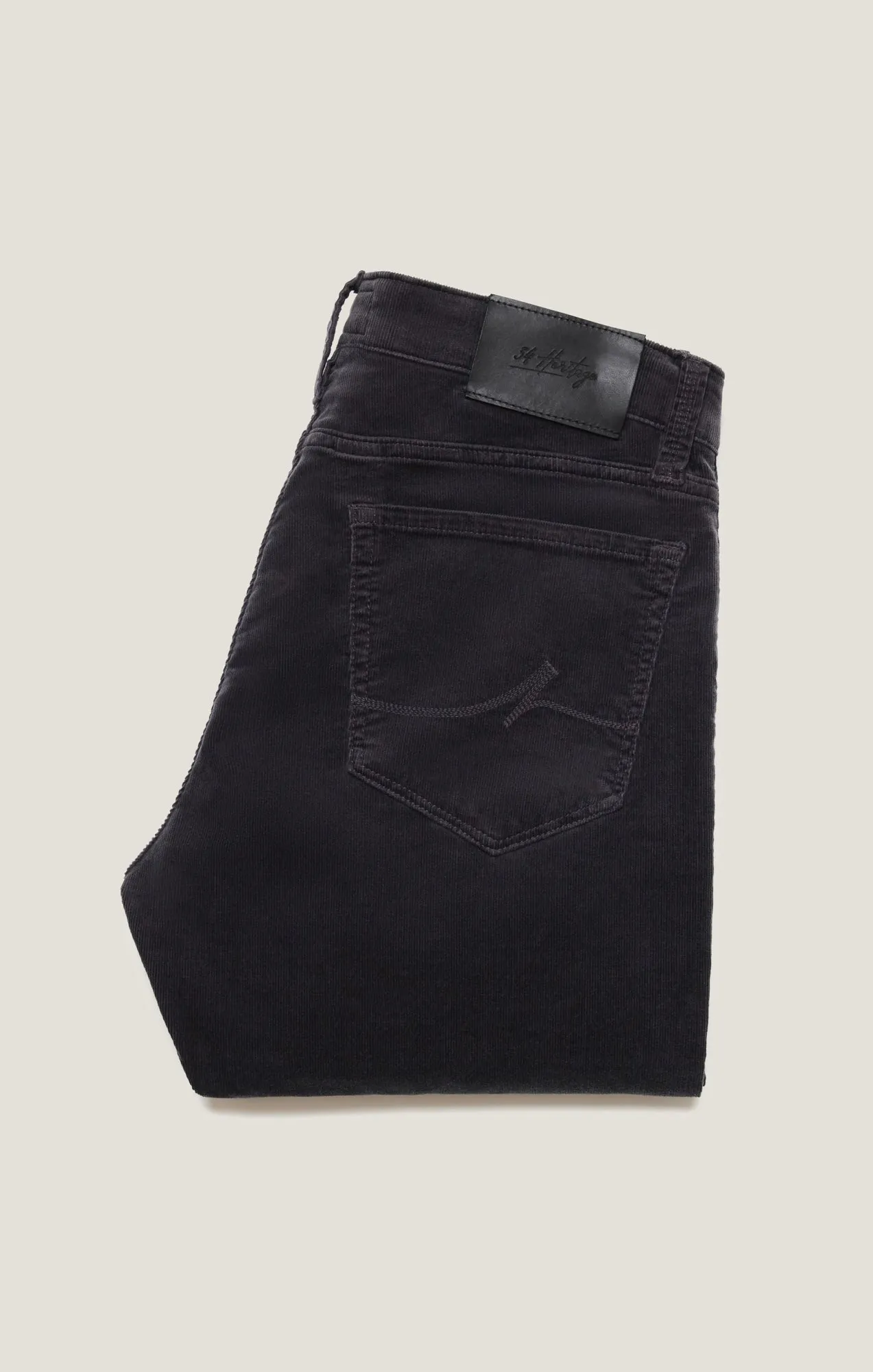 Charisma Relaxed Straight Pants in Charcoal Cord