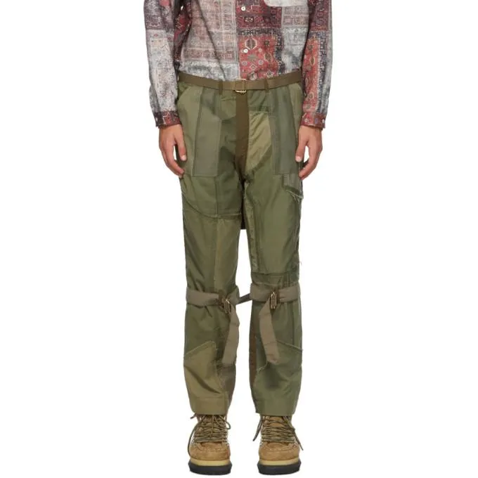Children of the Discordance Green Patchwork Bondage Trousers