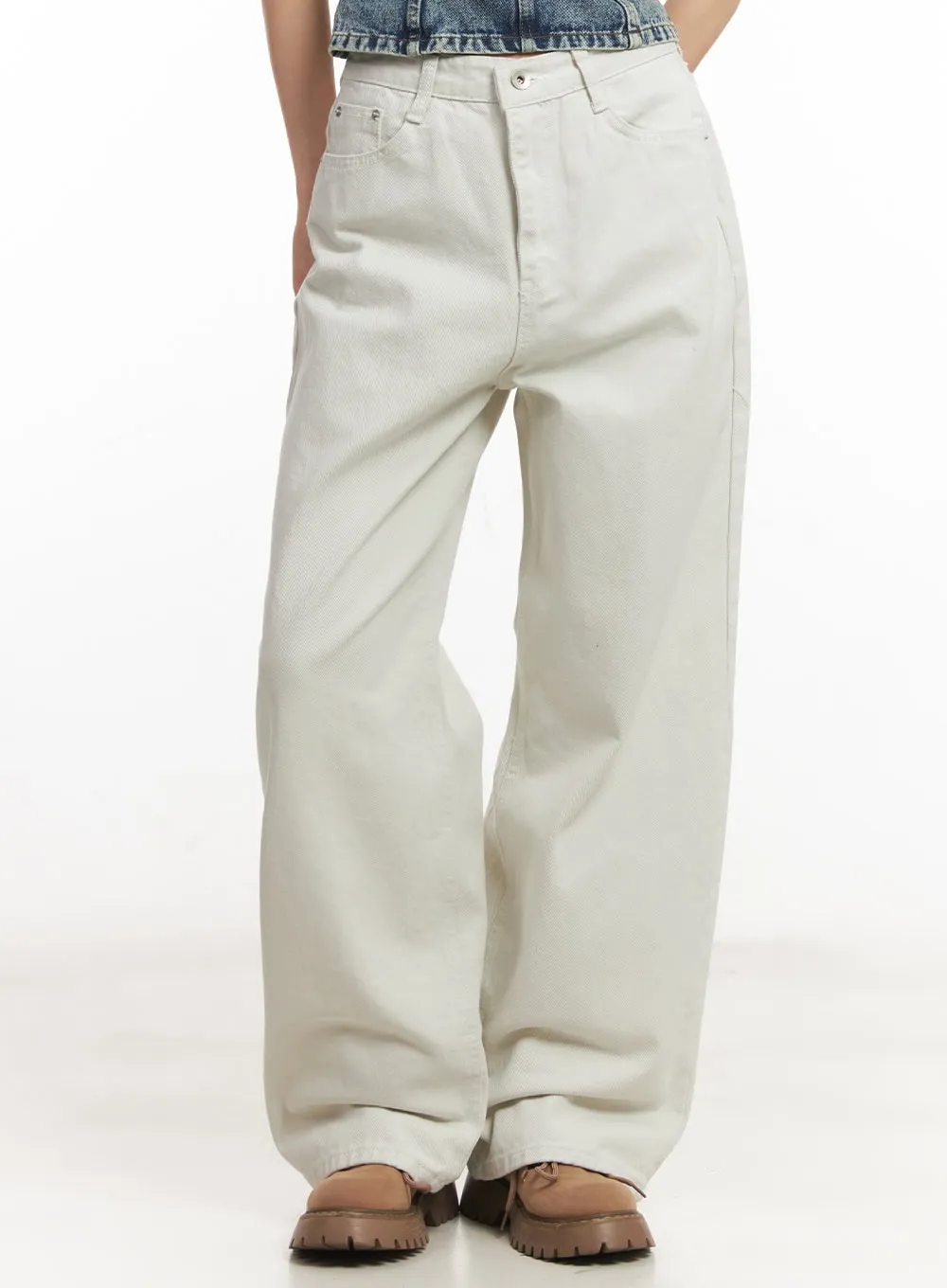Classic Cotton Wide-Leg Pants CA503