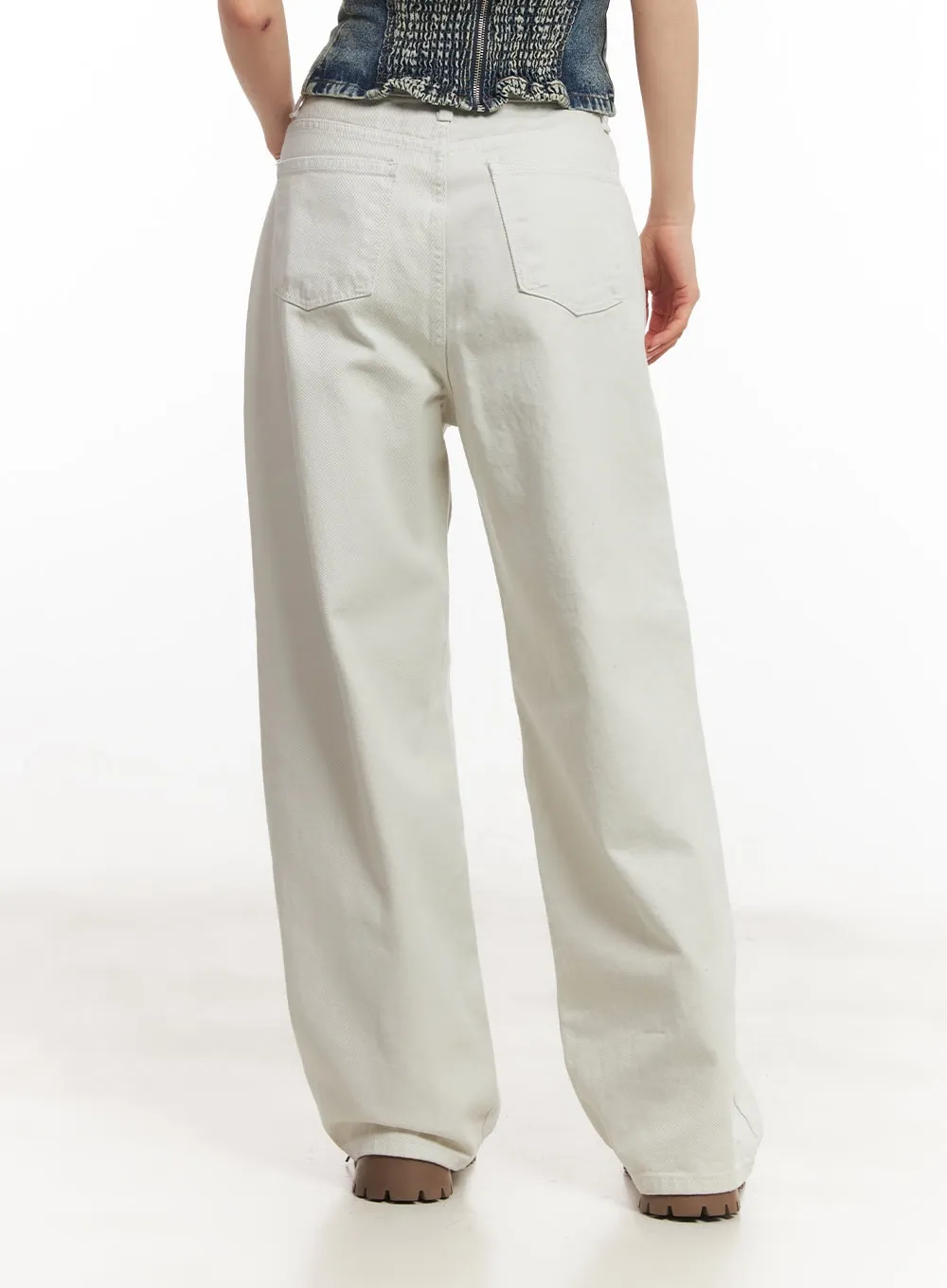 Classic Cotton Wide-Leg Pants CA503