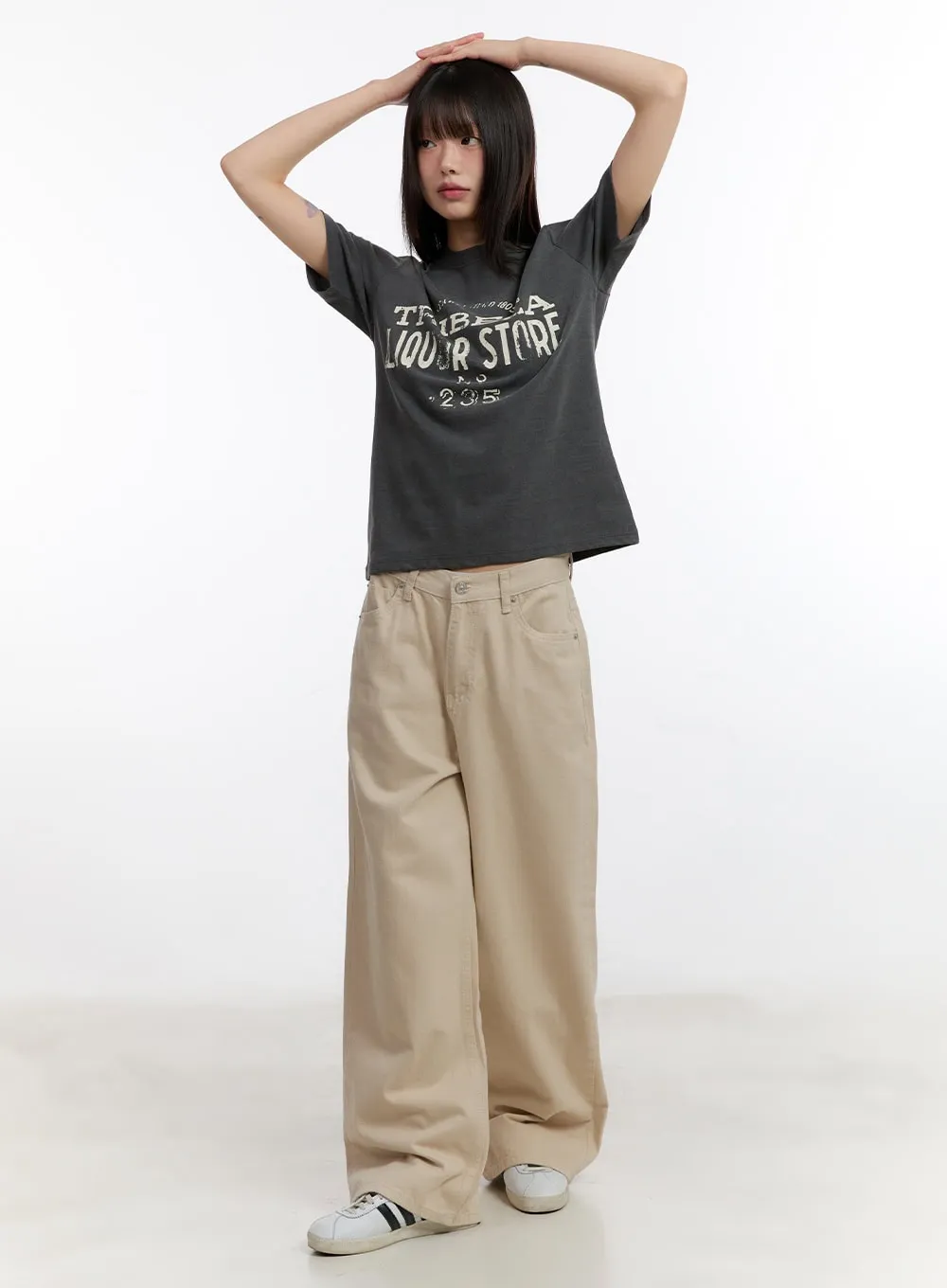 Classic Cotton Wide-Leg Pants CA509