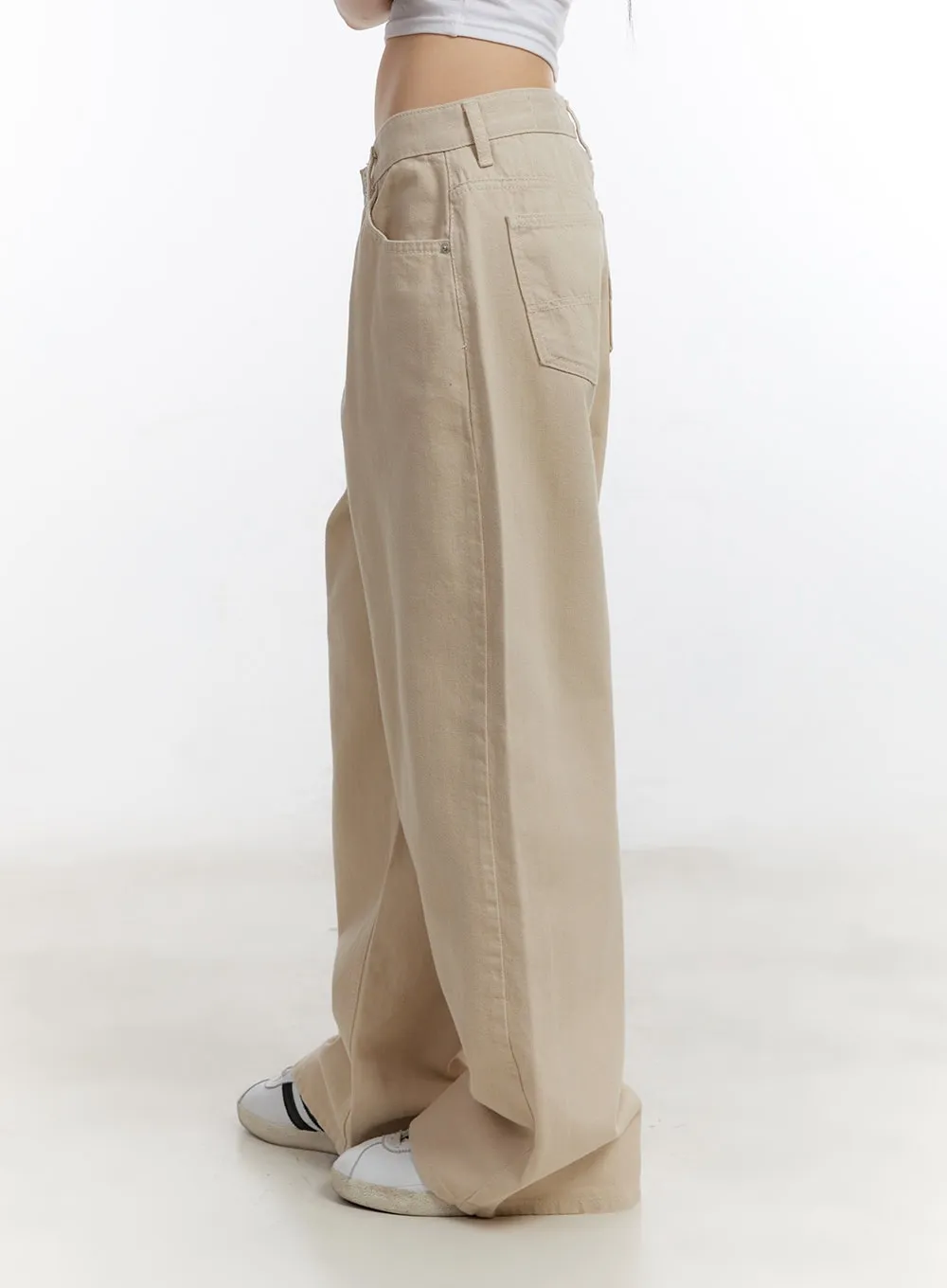 Classic Cotton Wide-Leg Pants CA509