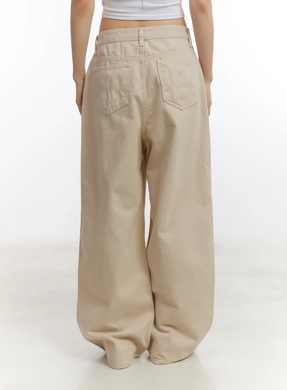 Classic Cotton Wide-Leg Pants CA509