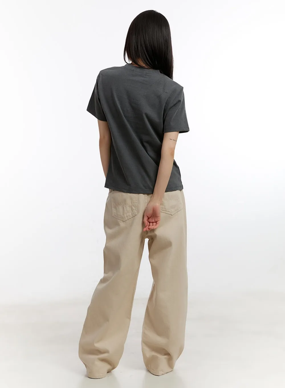 Classic Cotton Wide-Leg Pants CA509