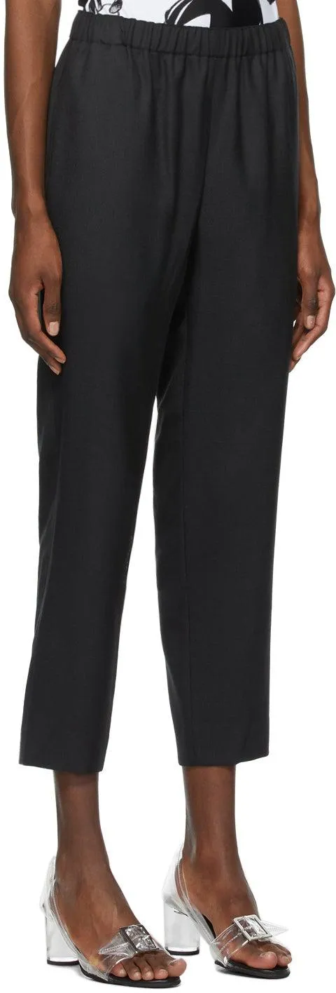 Comme des GarÃ§ons Black Twill Pull-On Trousers
