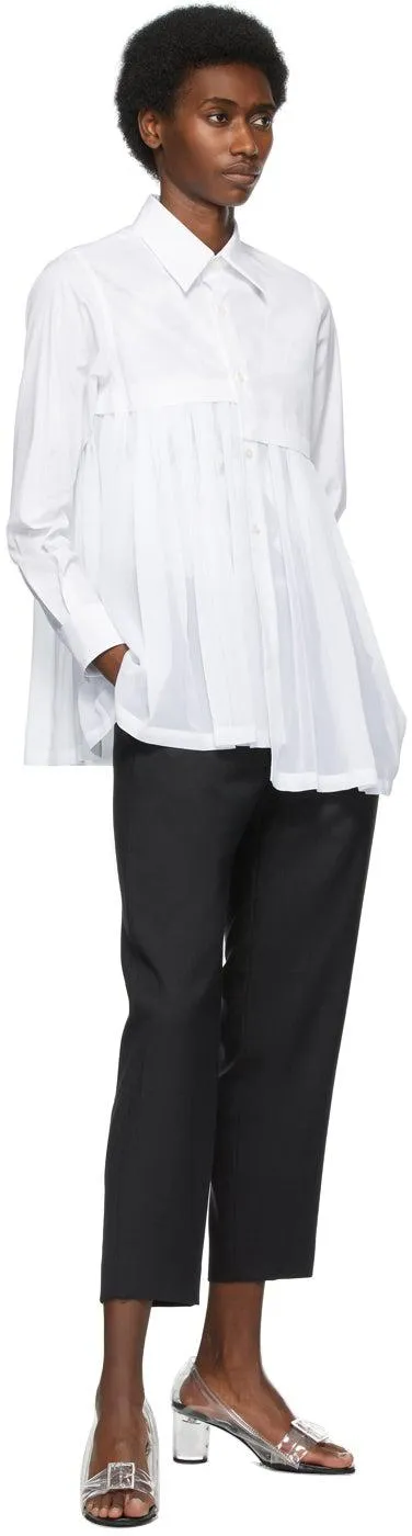 Comme des GarÃ§ons Black Twill Pull-On Trousers