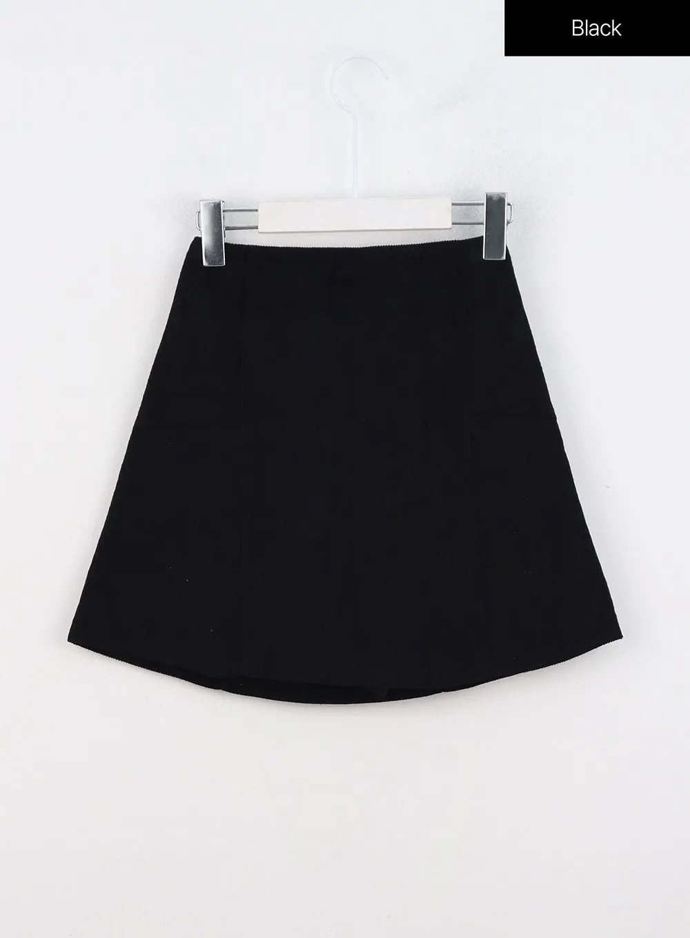Corduroy Banded Mini Skirt OO331