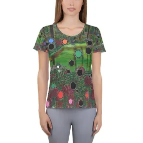 David Heatwole Particles All-Over Print Women's Athletic T-shirt