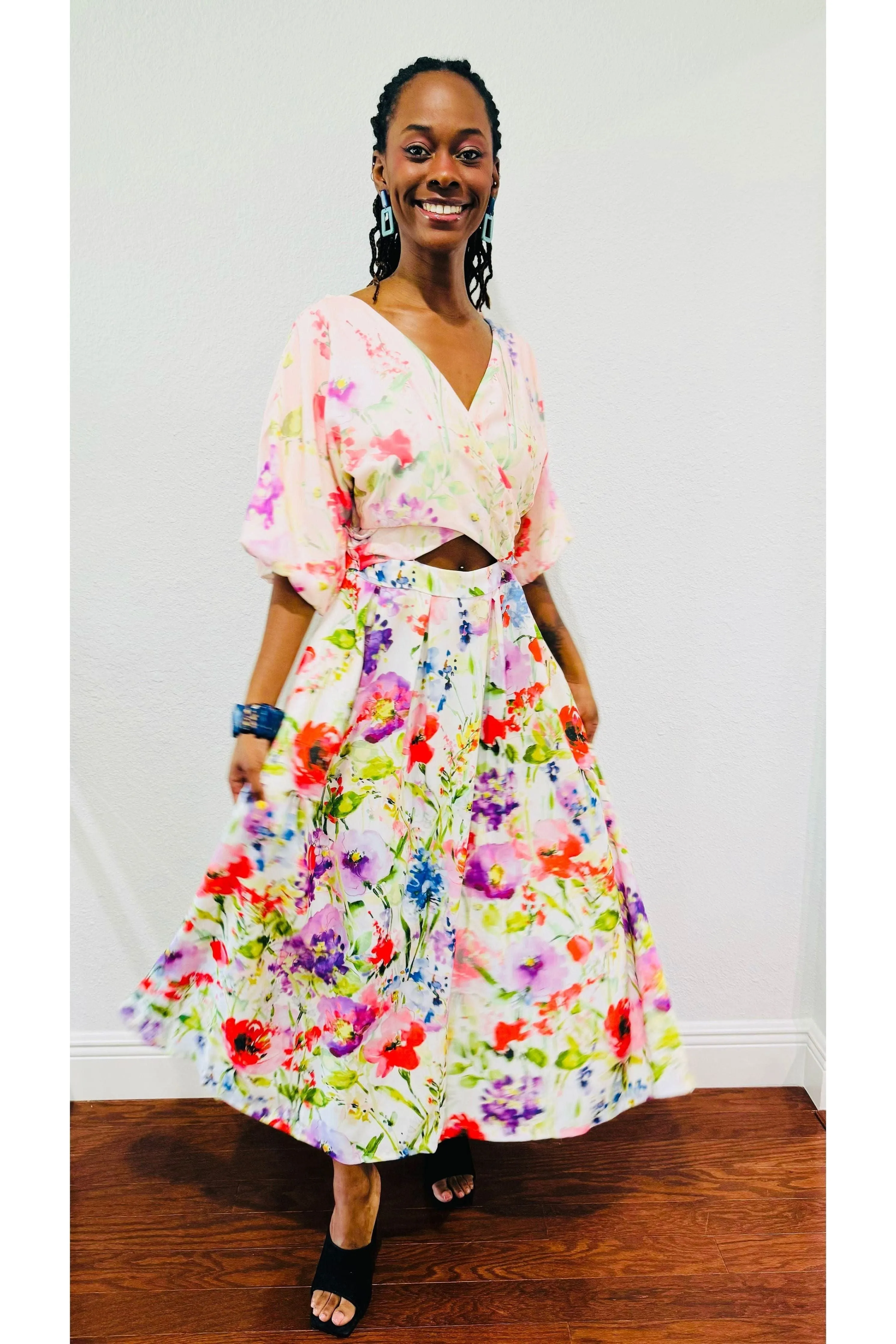 Drapey Twill Dress By Sienna