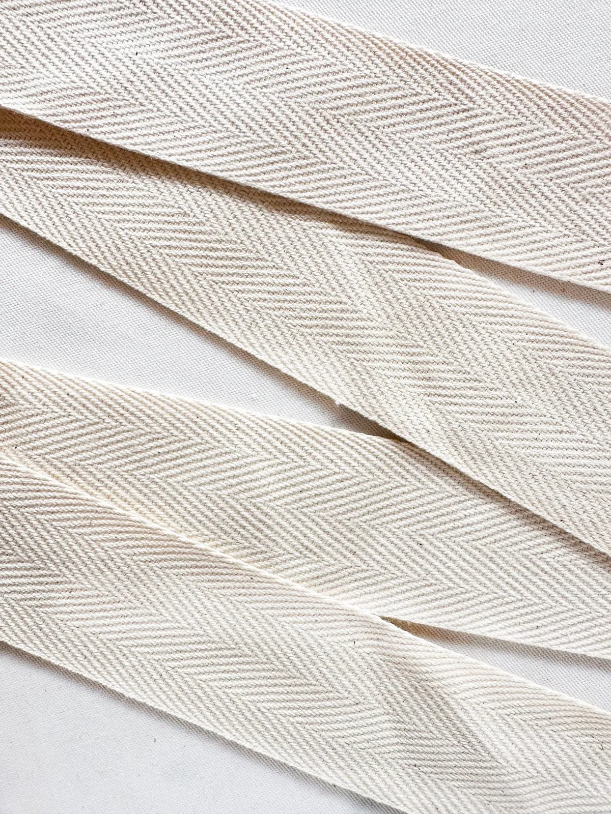 Heavy Soft Unbleached Cotton Twill Tape 38mm