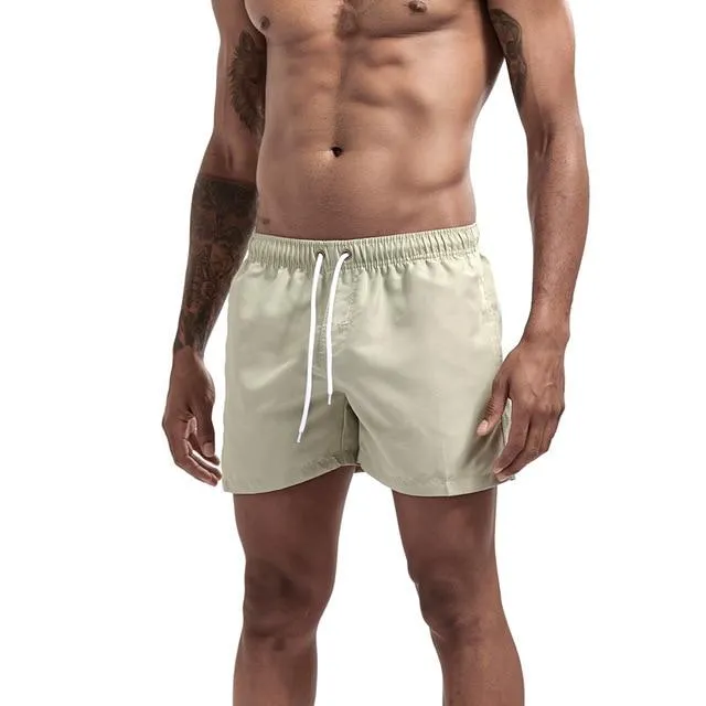 Men's Beach Short Pants Board GYM Running Fashion Man Surfing Beach Pants Shorts with Pocket Quick Dry Swimming