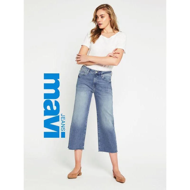 NWT - Mavi  'Romee' Ladies High Rise Wide Crop Jeans -Size 30