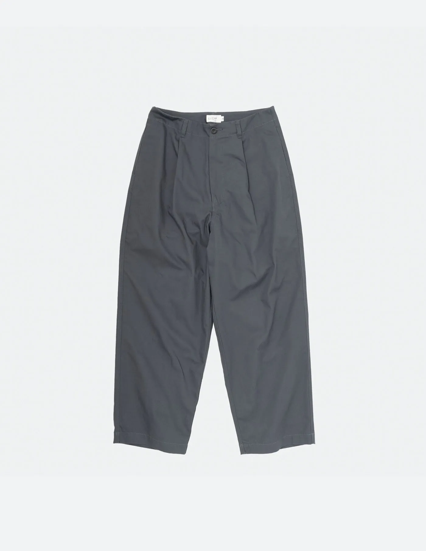 PT04224 1TUCK COTTON TWILL WIDE PANTS