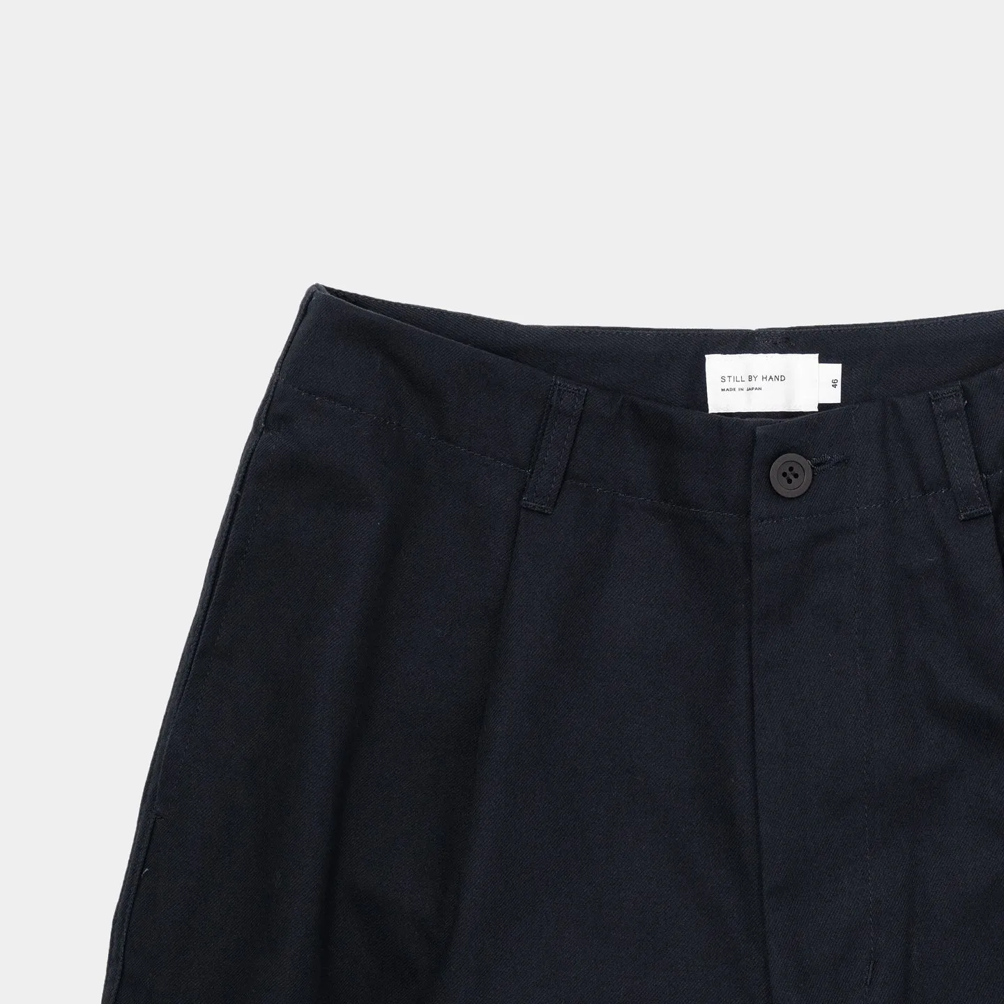 PT04224 1TUCK COTTON TWILL WIDE PANTS