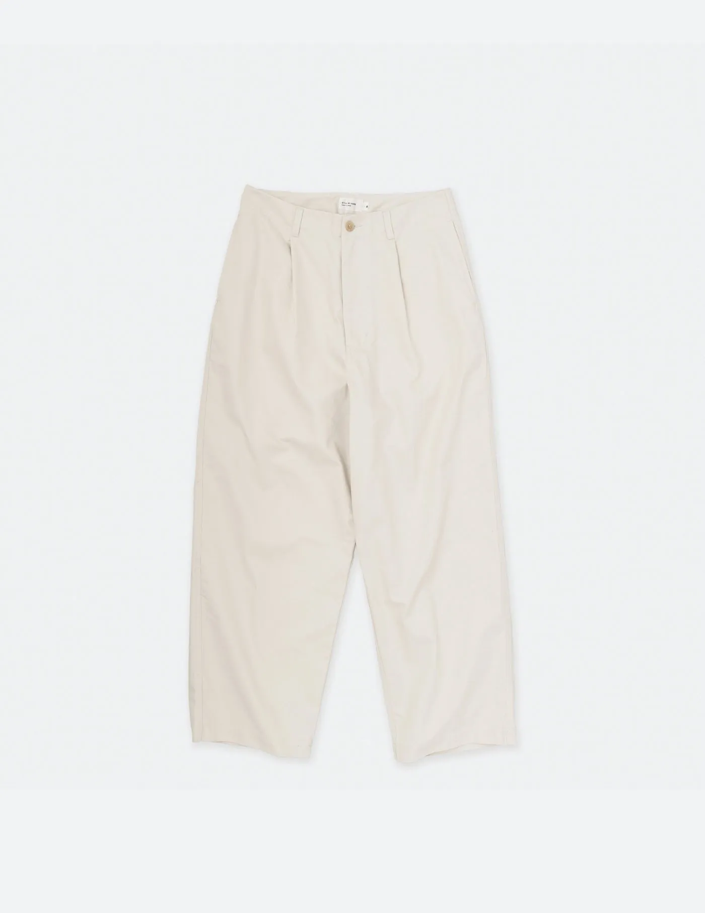 PT04224 1TUCK COTTON TWILL WIDE PANTS