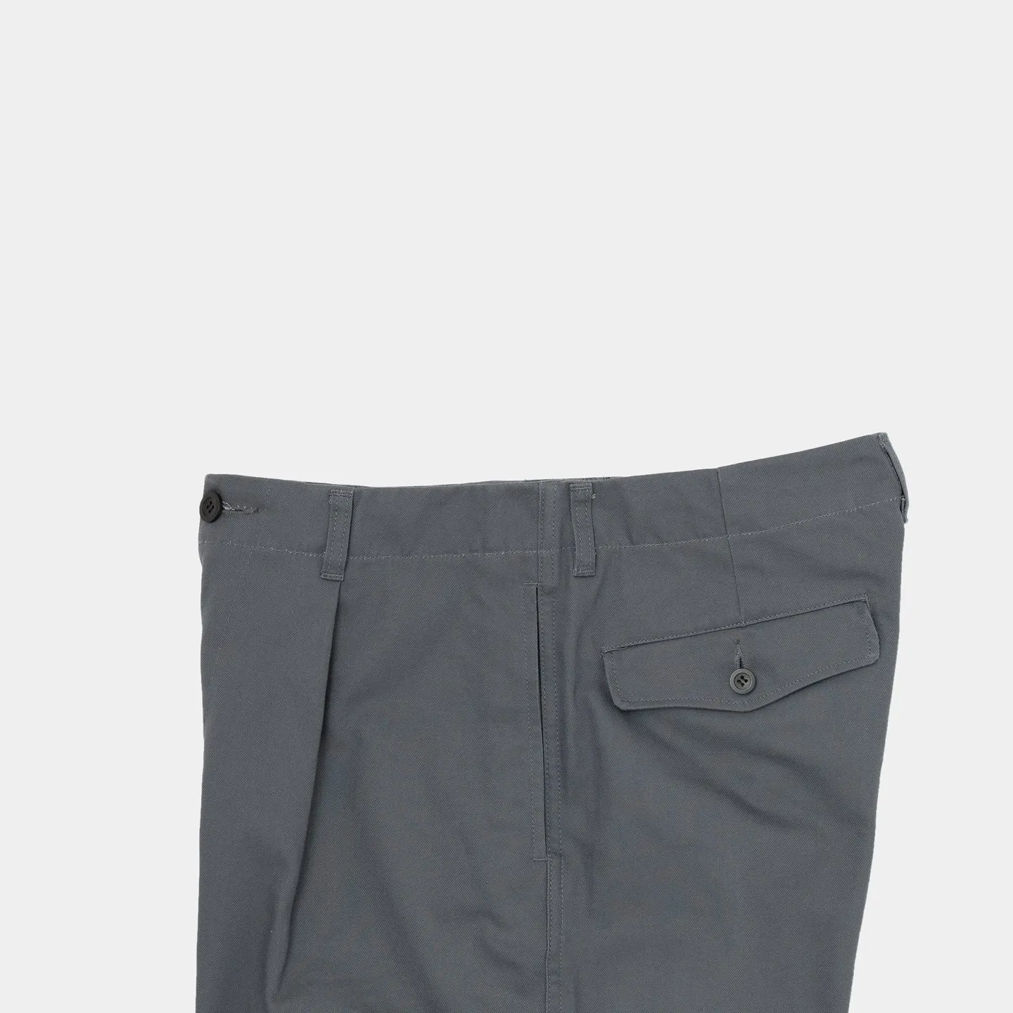 PT04224 1TUCK COTTON TWILL WIDE PANTS