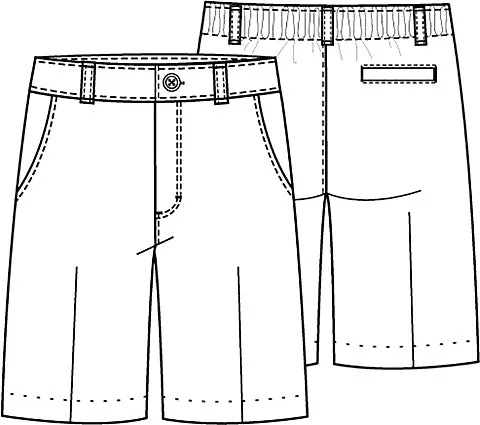 REDEEMER Girls/Ladies Flat Front Shorts #5294
