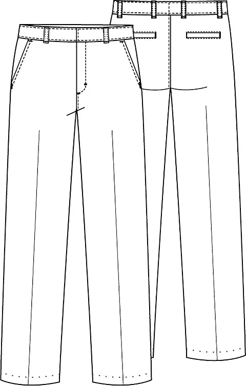REDEEMER MEN'S FLAT FRONT PANTS  CLR5036