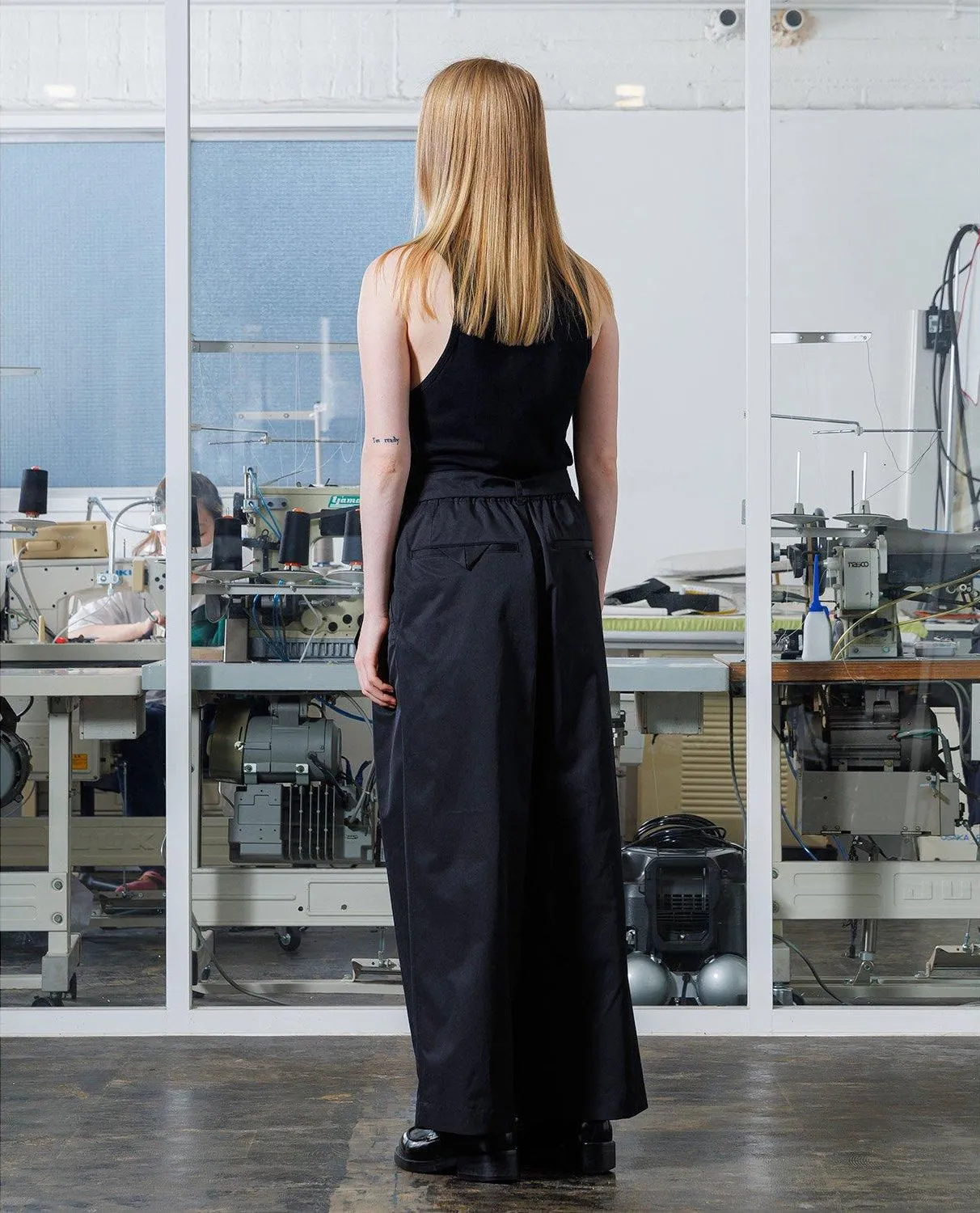 VOPT-N83 BIO TWILL BELT WIDE PANTS